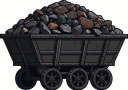 Iron Mining Cart Full of Ore Icon